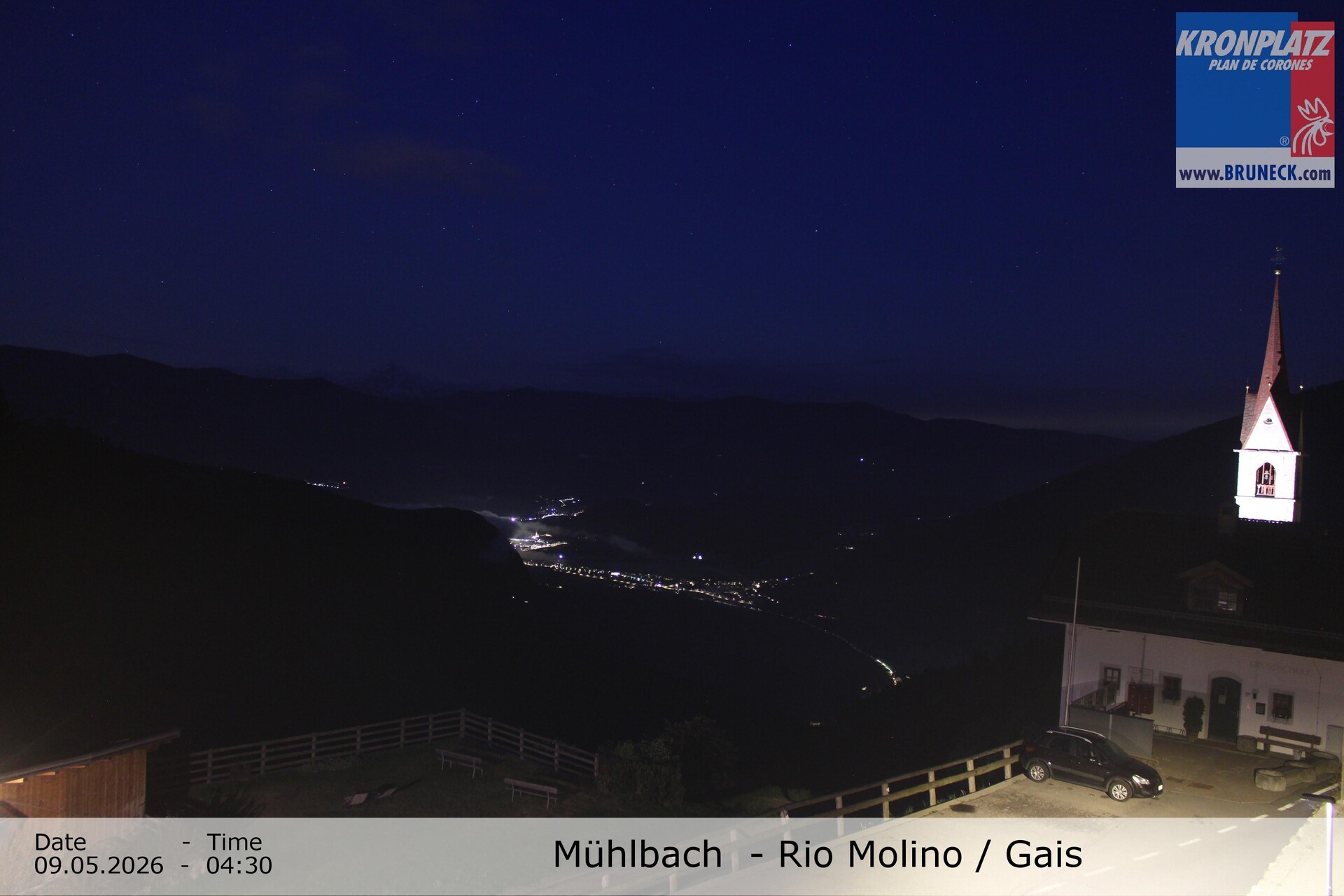 Archiv Foto Webcam Blick auf Gais im Tauferer Ahrntal