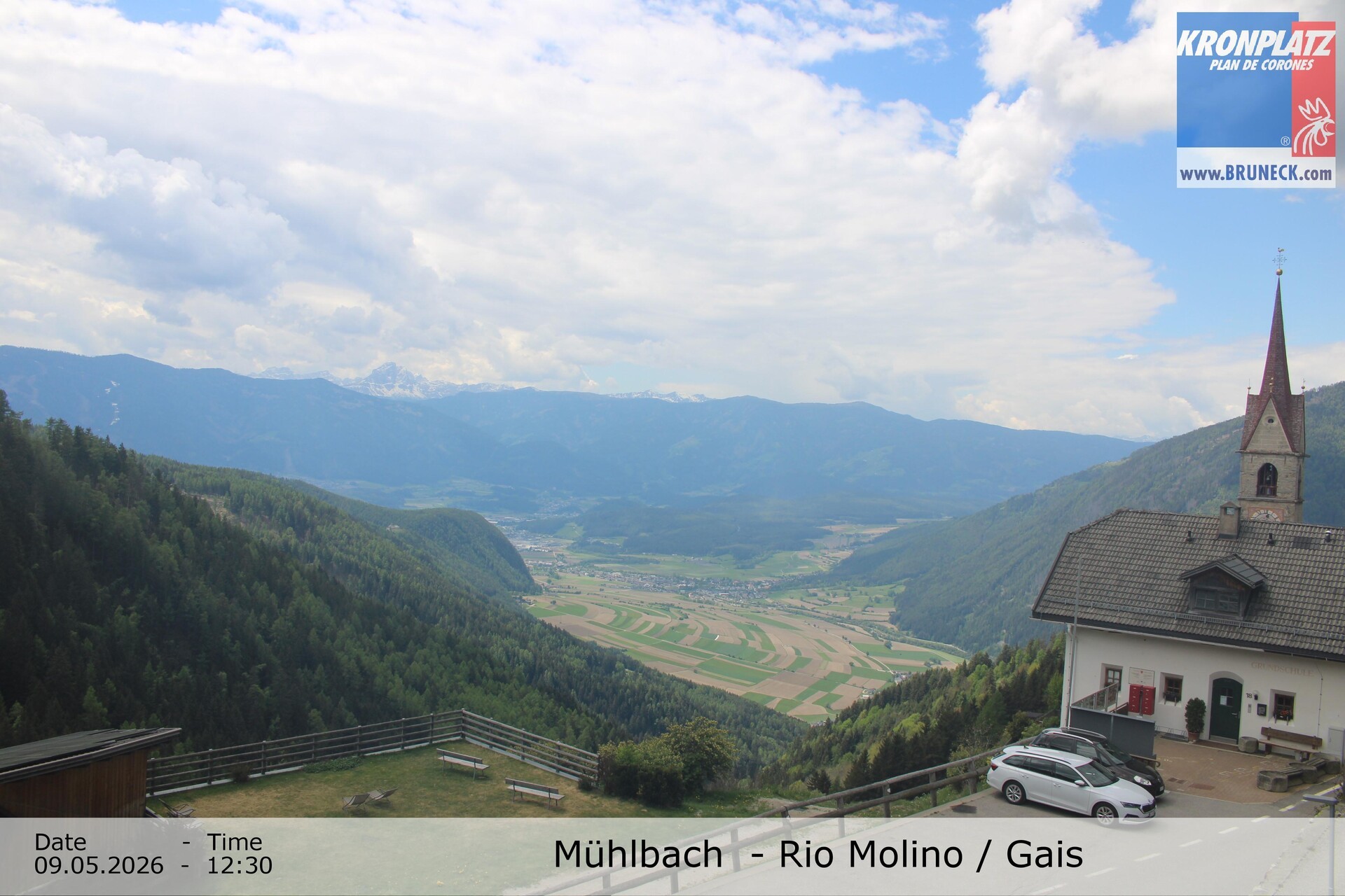 Archiv Foto Webcam Blick auf Gais im Tauferer Ahrntal