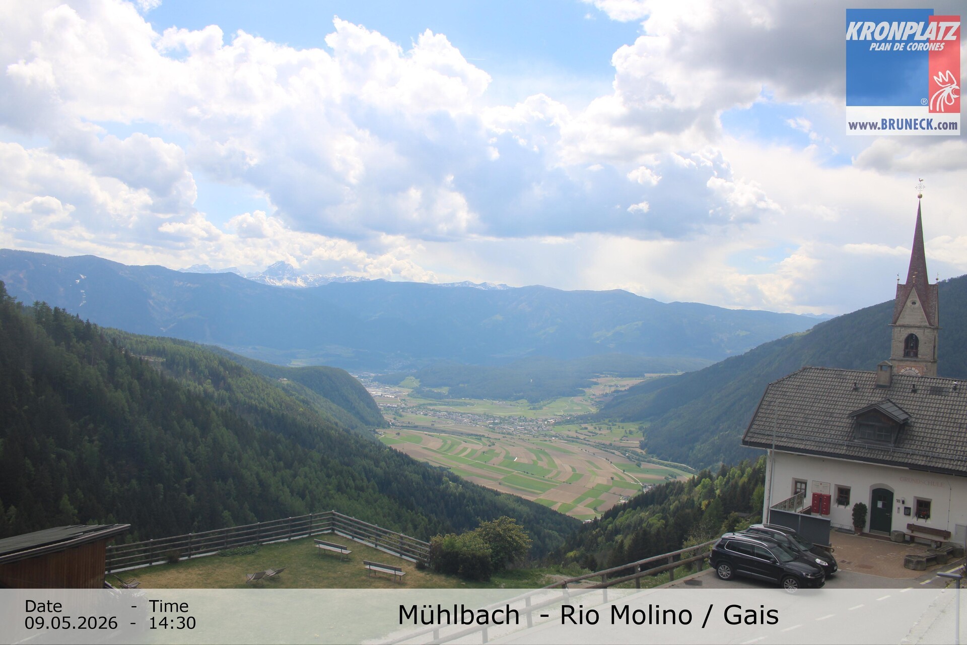 Archiv Foto Webcam Blick auf Gais im Tauferer Ahrntal