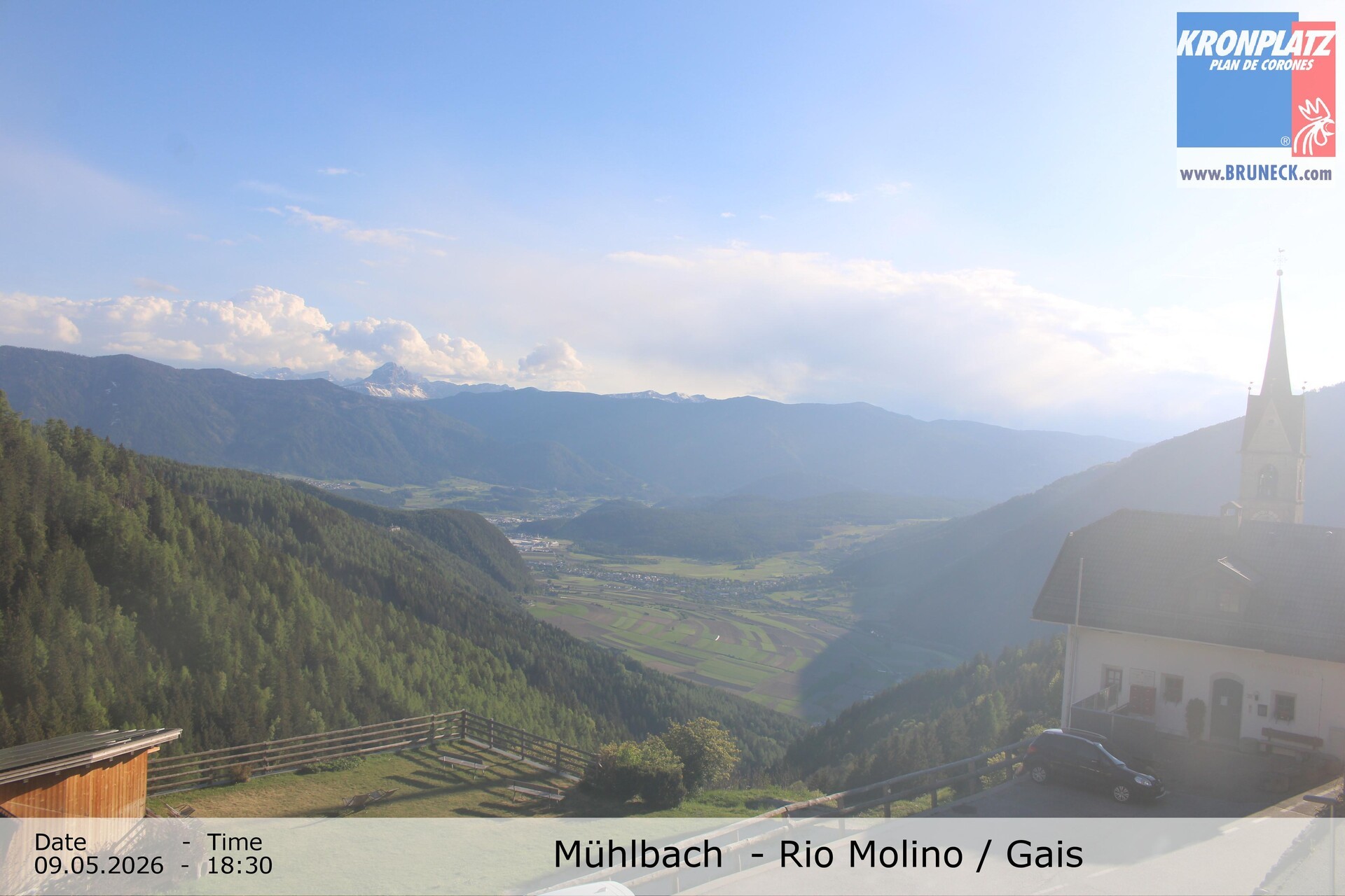 Archiv Foto Webcam Blick auf Gais im Tauferer Ahrntal