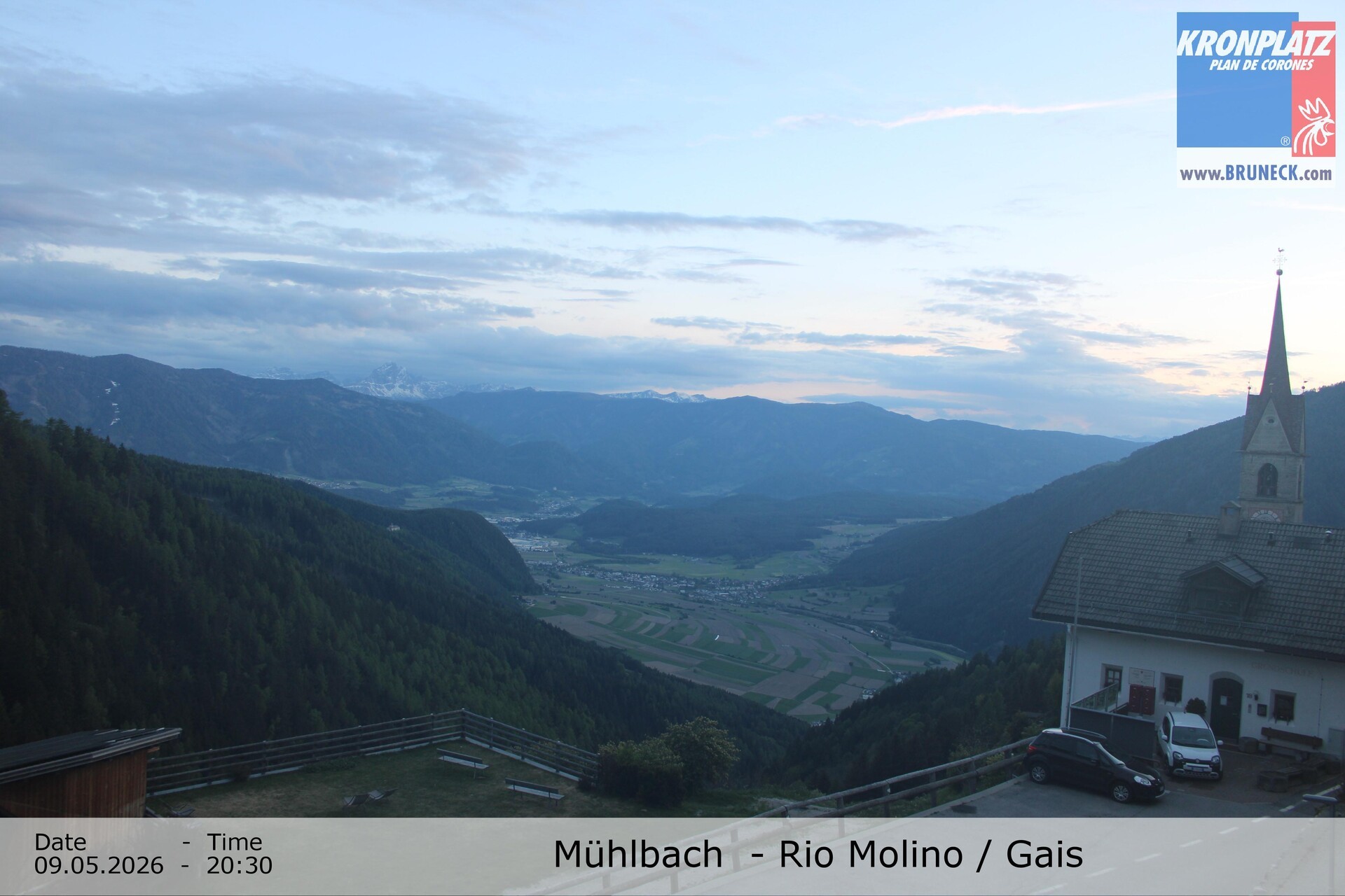 Archiv Foto Webcam Blick auf Gais im Tauferer Ahrntal