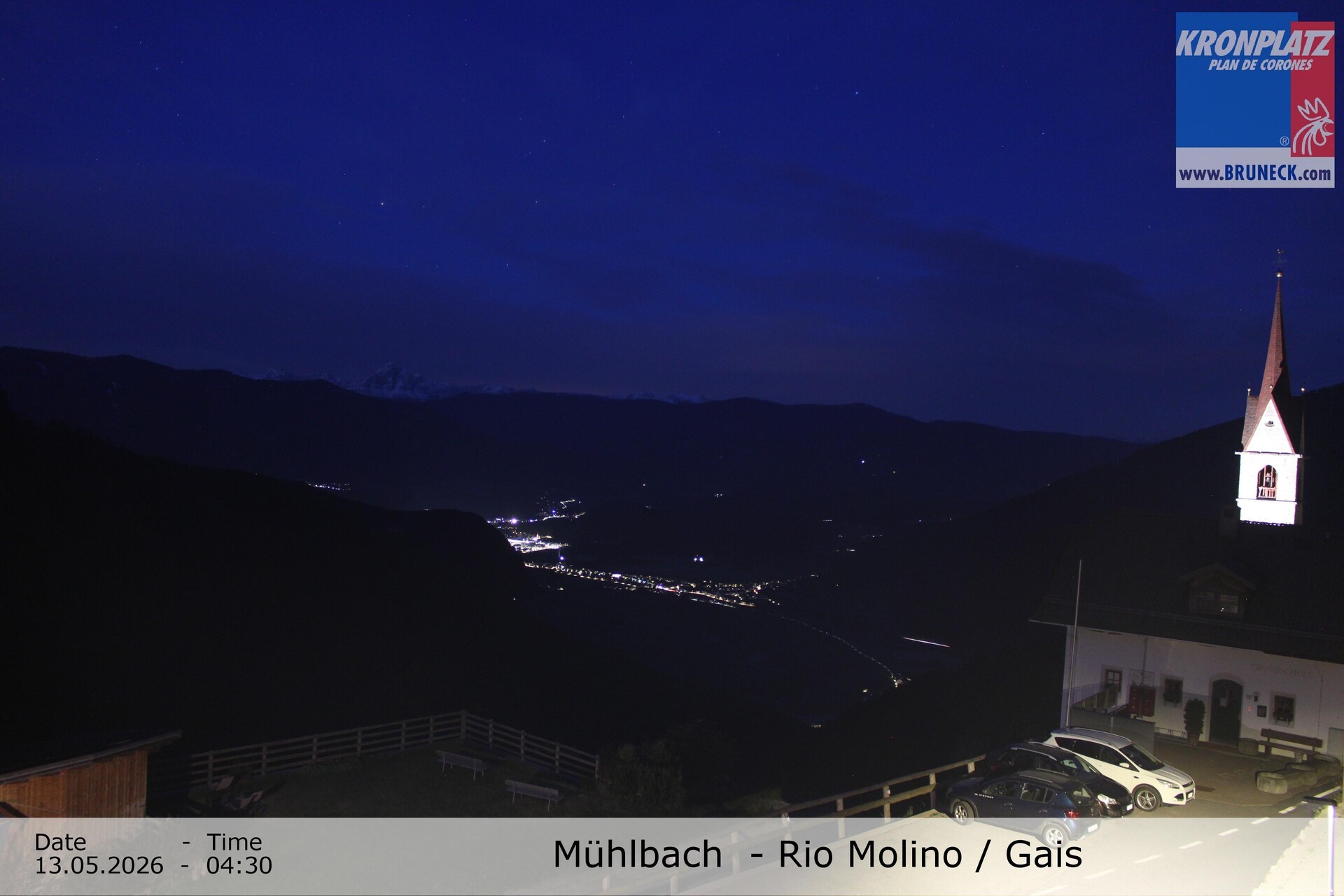 Archiv Foto Webcam Blick auf Gais im Tauferer Ahrntal