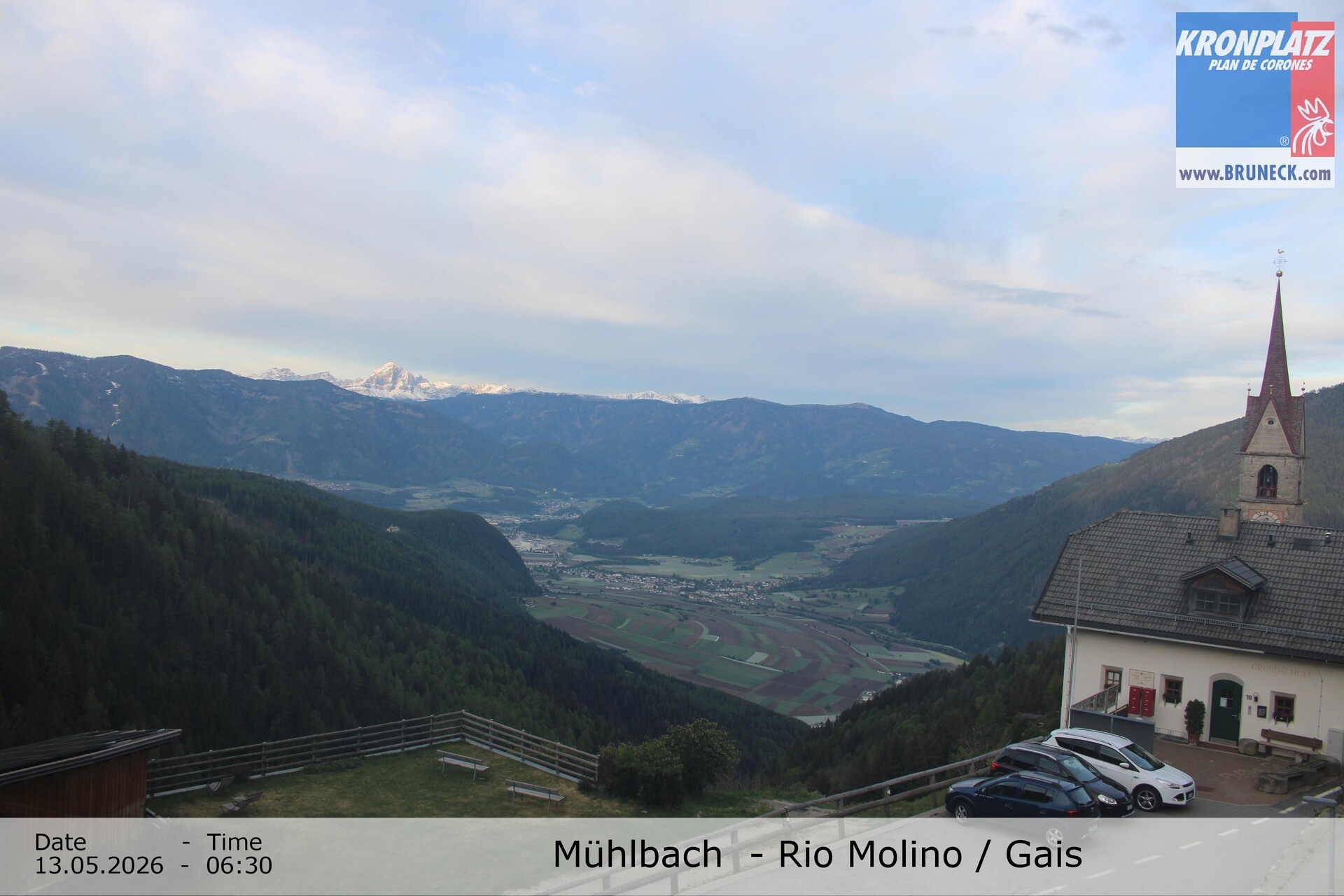 Archiv Foto Webcam Blick auf Gais im Tauferer Ahrntal