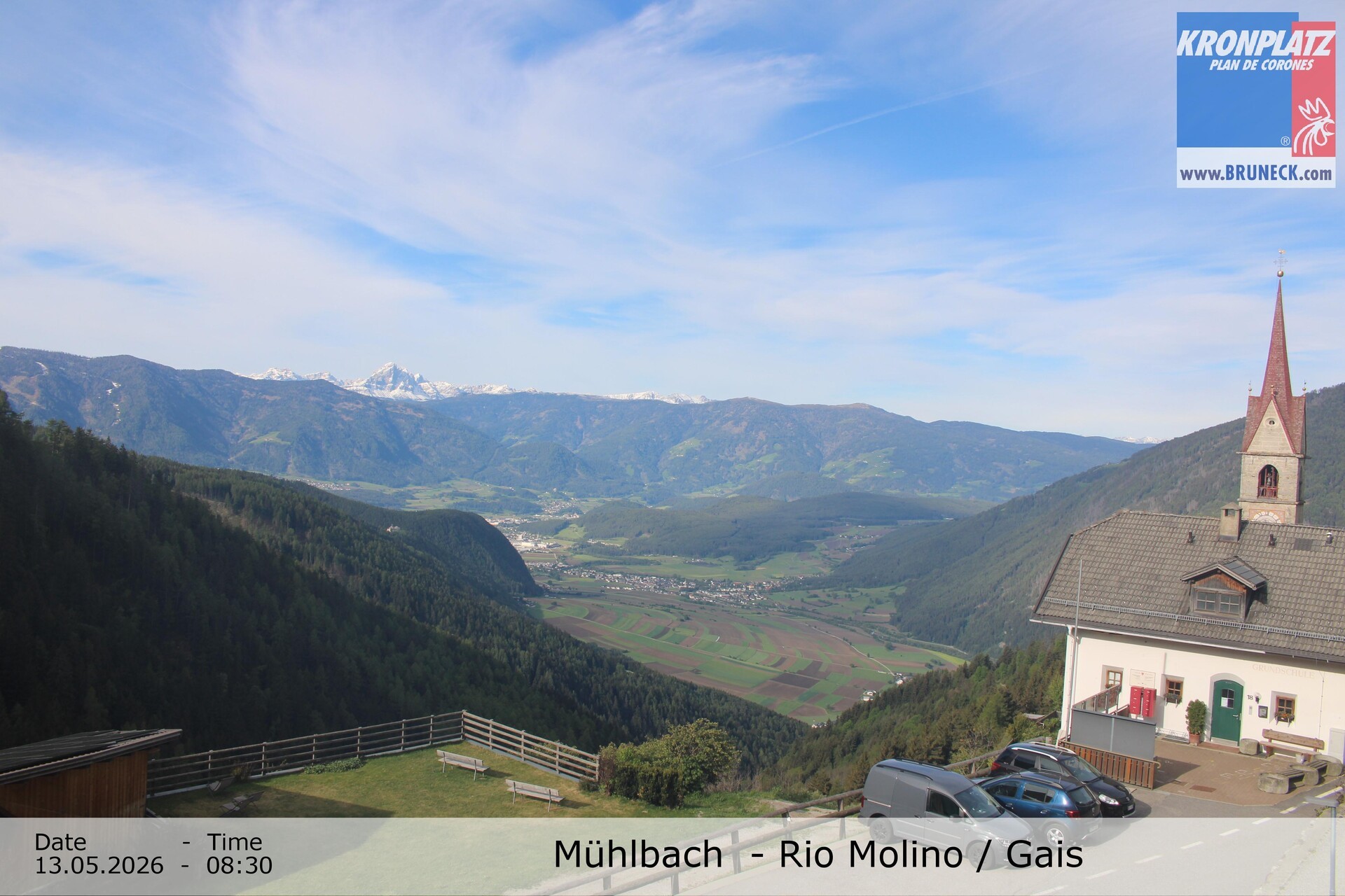 Archiv Foto Webcam Blick auf Gais im Tauferer Ahrntal
