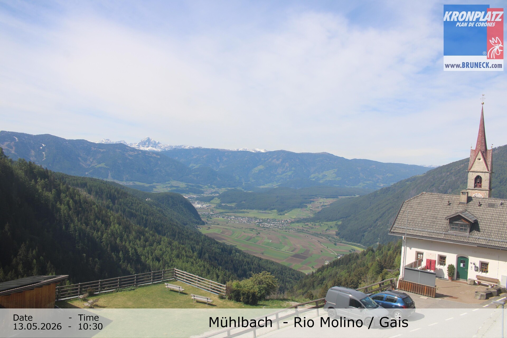 Archiv Foto Webcam Blick auf Gais im Tauferer Ahrntal