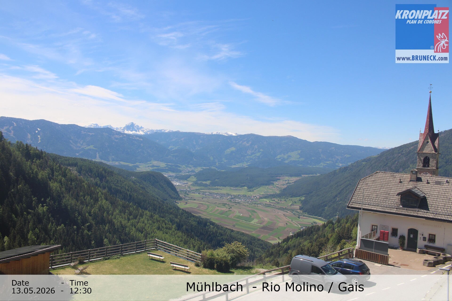 Archiv Foto Webcam Blick auf Gais im Tauferer Ahrntal