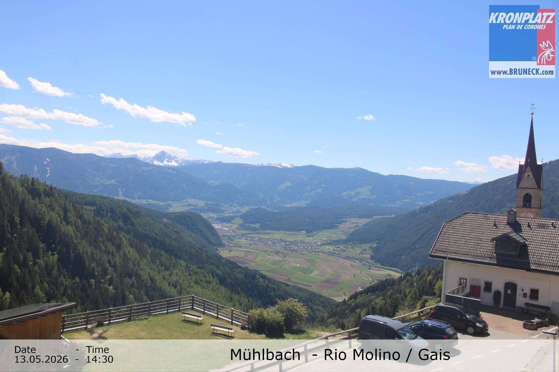 Archiv Foto Webcam Blick auf Gais im Tauferer Ahrntal