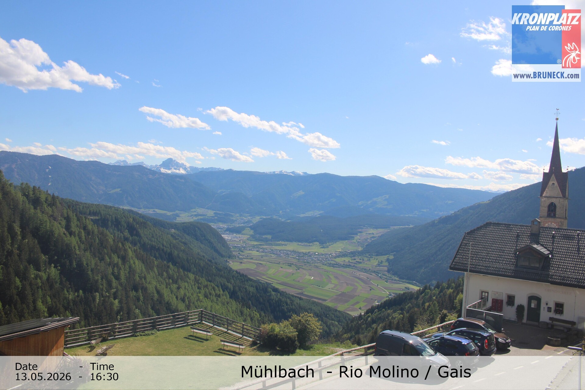 Archiv Foto Webcam Blick auf Gais im Tauferer Ahrntal