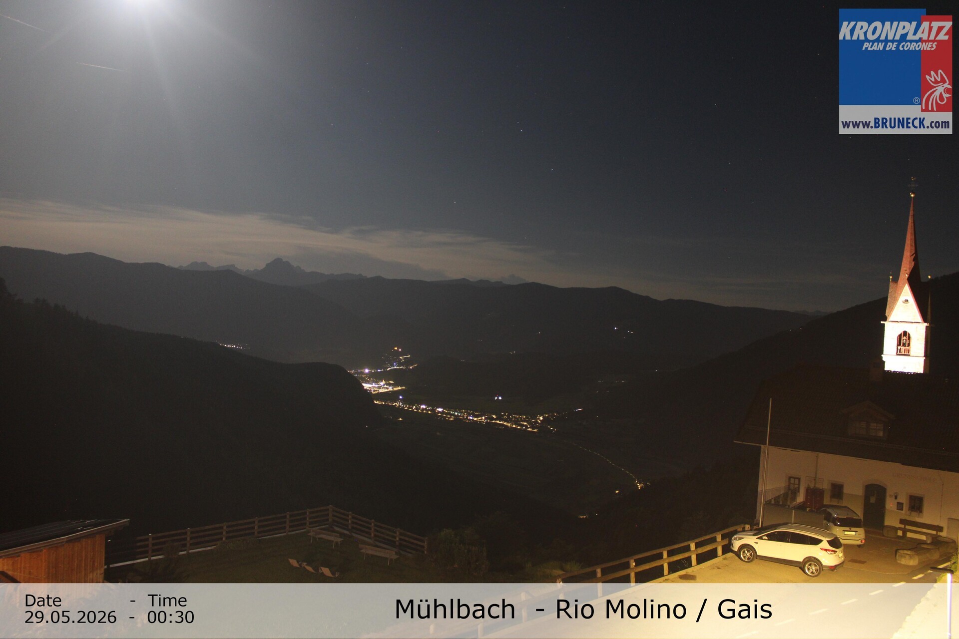 Archiv Foto Webcam Blick auf Gais im Tauferer Ahrntal