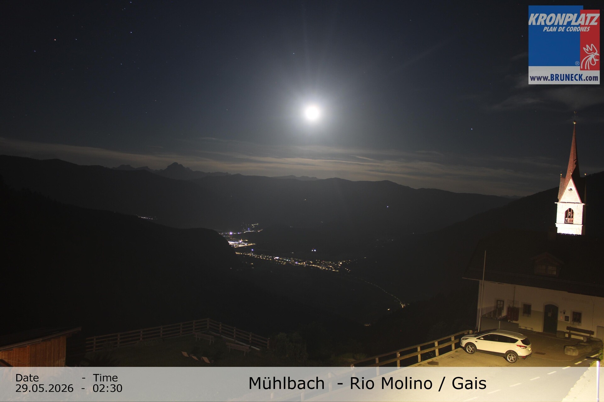 Archiv Foto Webcam Blick auf Gais im Tauferer Ahrntal