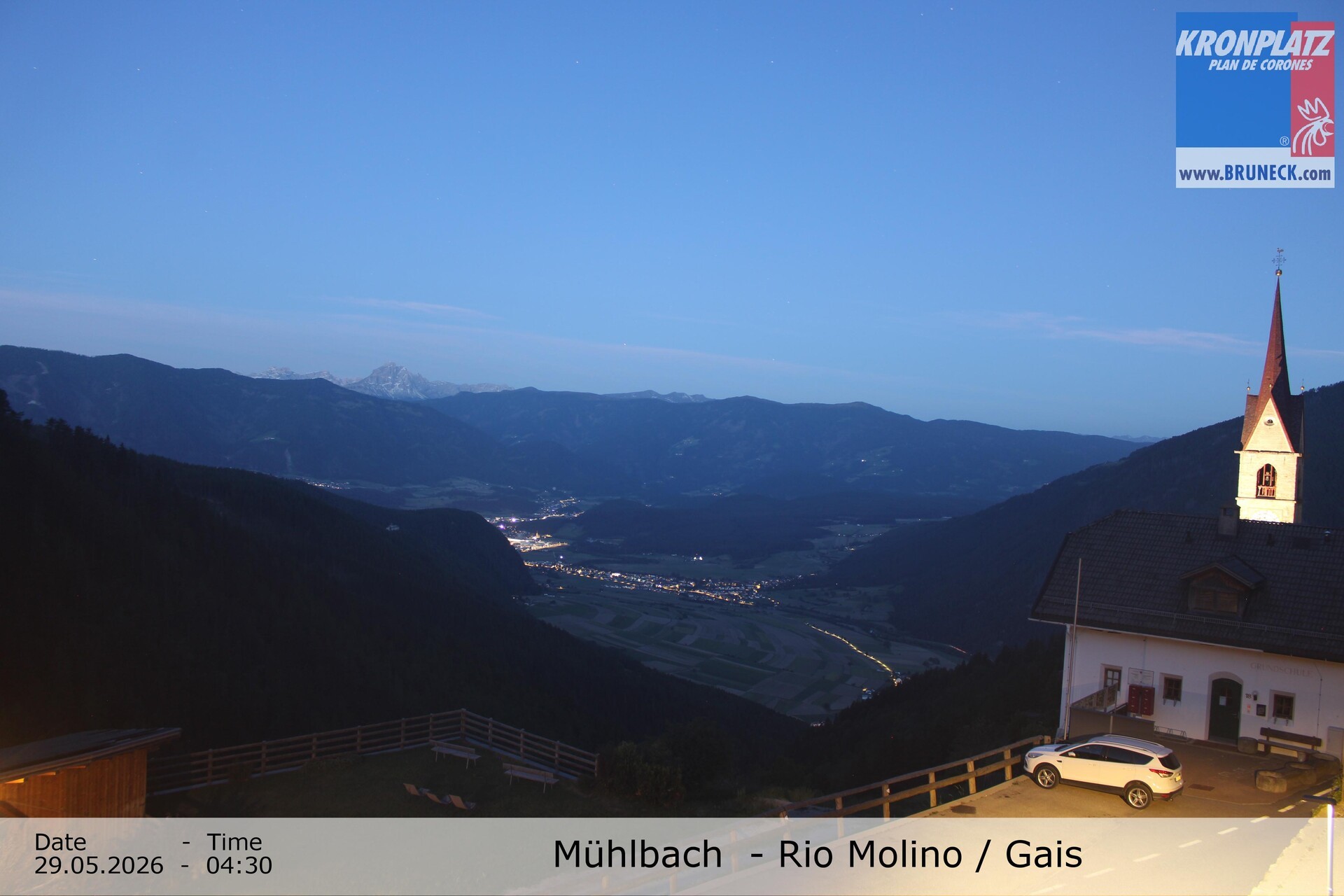 Archiv Foto Webcam Blick auf Gais im Tauferer Ahrntal