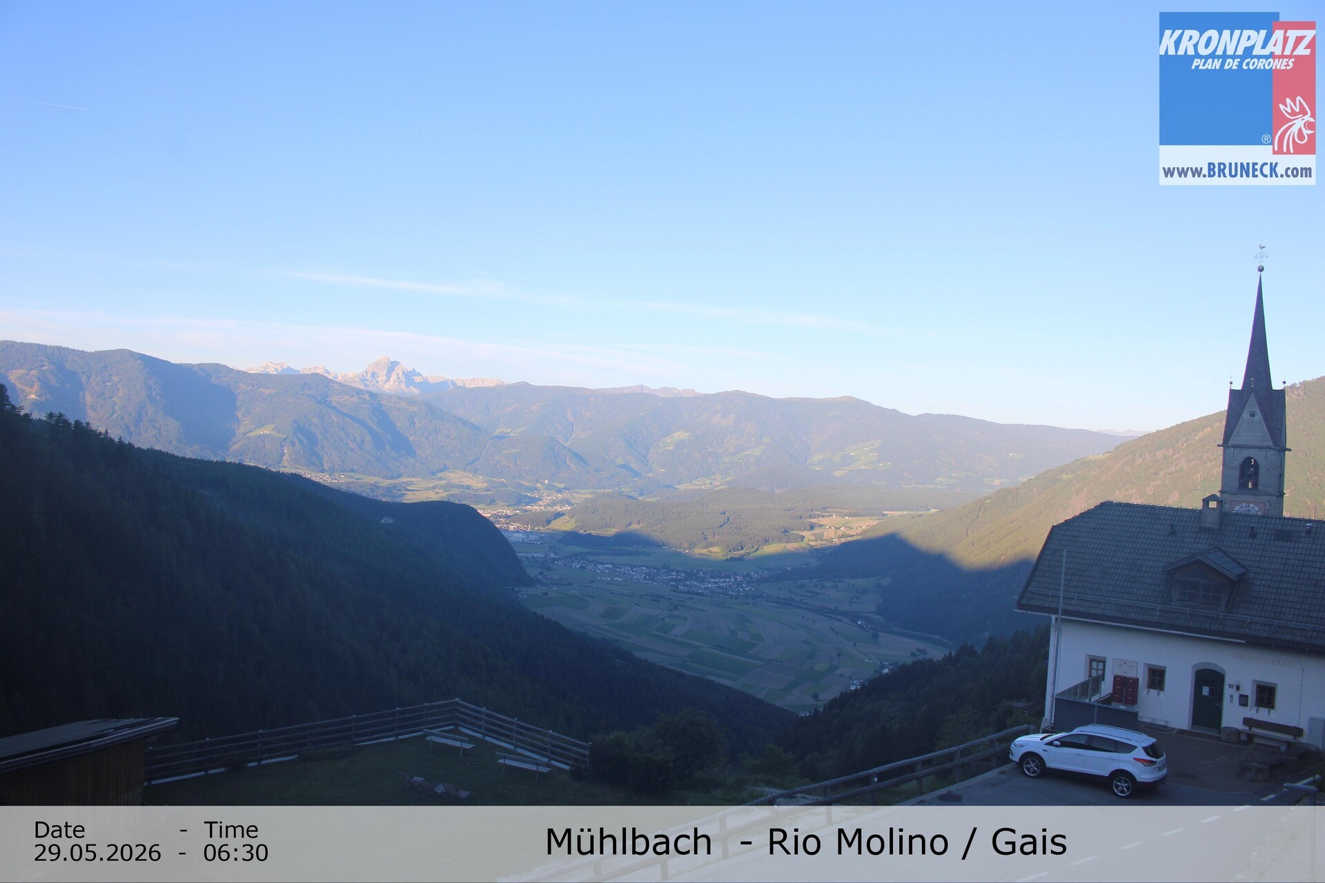 Archiv Foto Webcam Blick auf Gais im Tauferer Ahrntal
