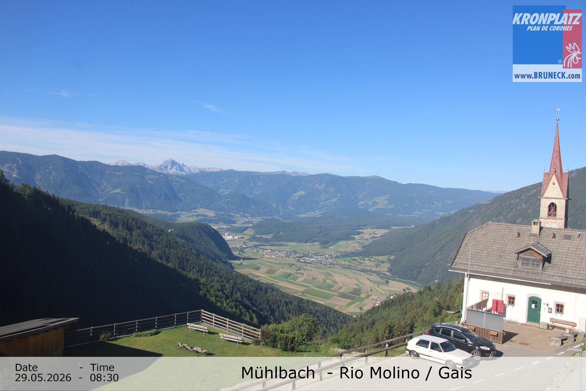 Archiv Foto Webcam Blick auf Gais im Tauferer Ahrntal