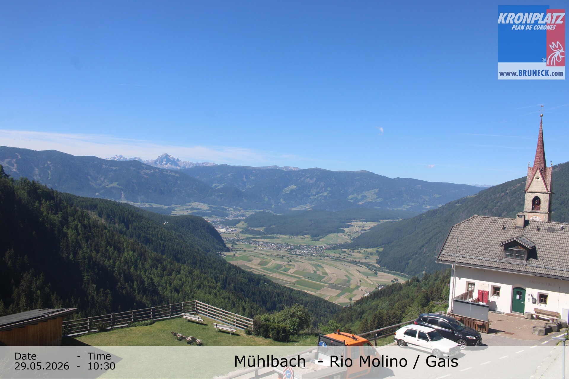 Archiv Foto Webcam Blick auf Gais im Tauferer Ahrntal