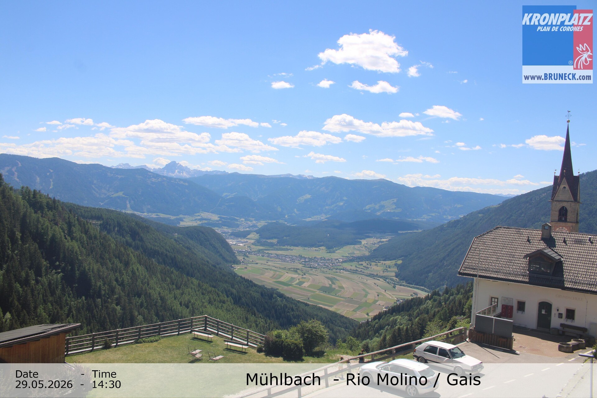 Archiv Foto Webcam Blick auf Gais im Tauferer Ahrntal
