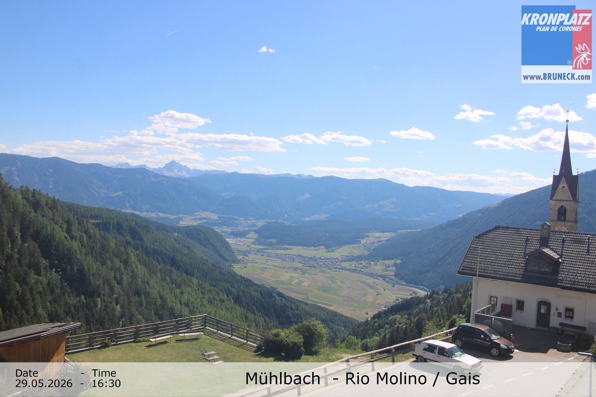 Archiv Foto Webcam Blick auf Gais im Tauferer Ahrntal