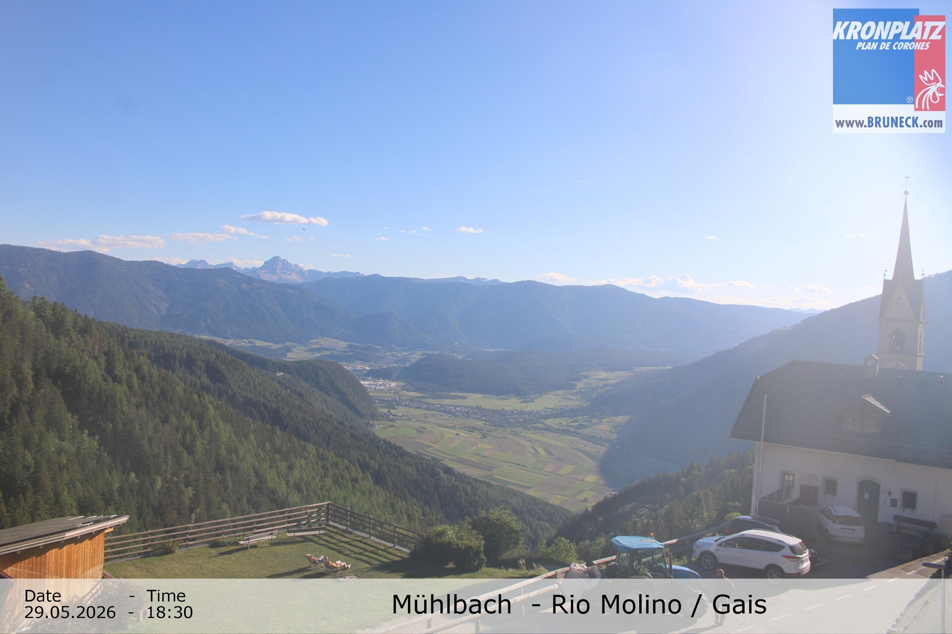 Archiv Foto Webcam Blick auf Gais im Tauferer Ahrntal