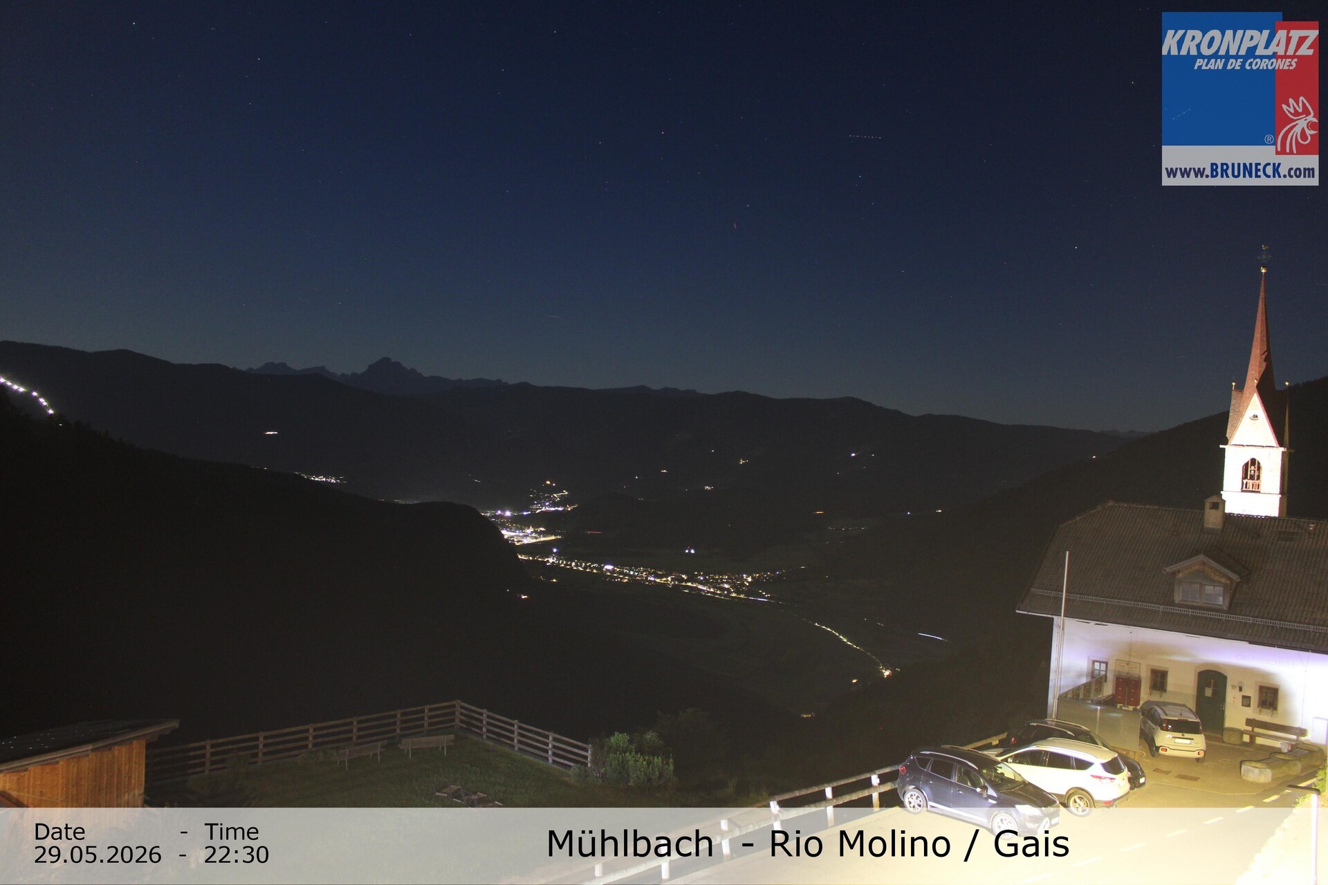 Archiv Foto Webcam Blick auf Gais im Tauferer Ahrntal