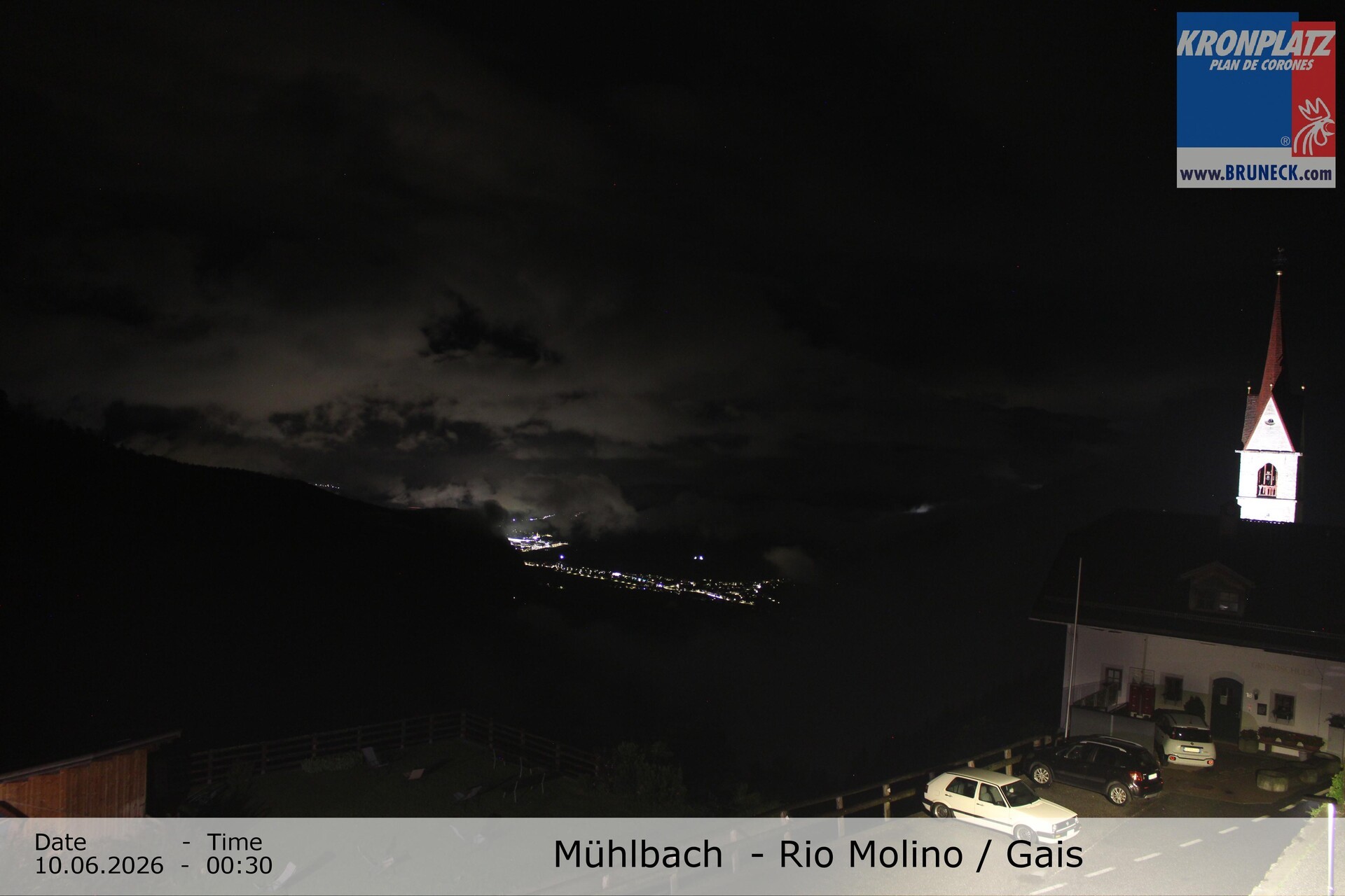 Archiv Foto Webcam Blick auf Gais im Tauferer Ahrntal