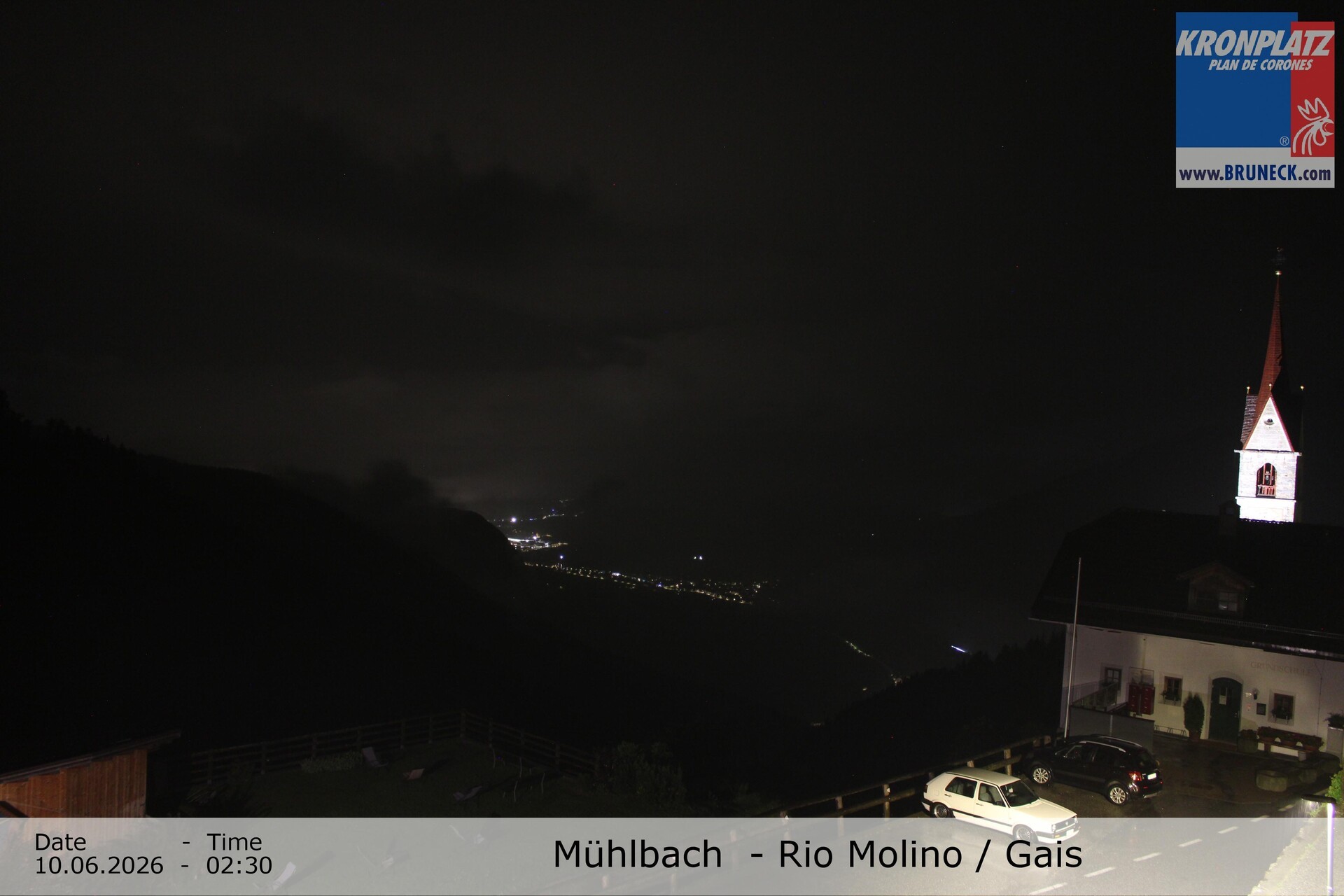 Archiv Foto Webcam Blick auf Gais im Tauferer Ahrntal