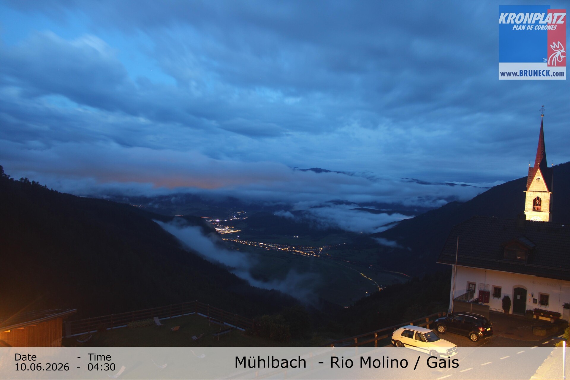 Archiv Foto Webcam Blick auf Gais im Tauferer Ahrntal