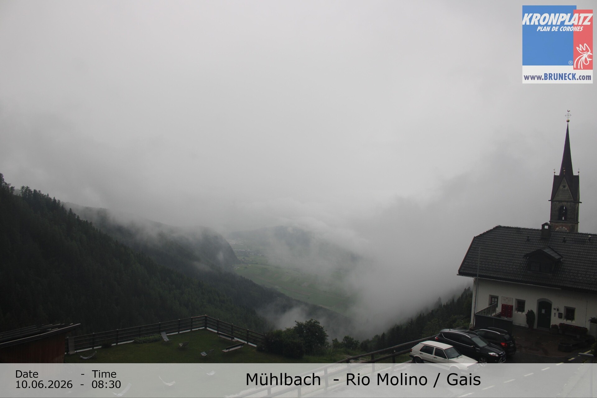 Archiv Foto Webcam Blick auf Gais im Tauferer Ahrntal