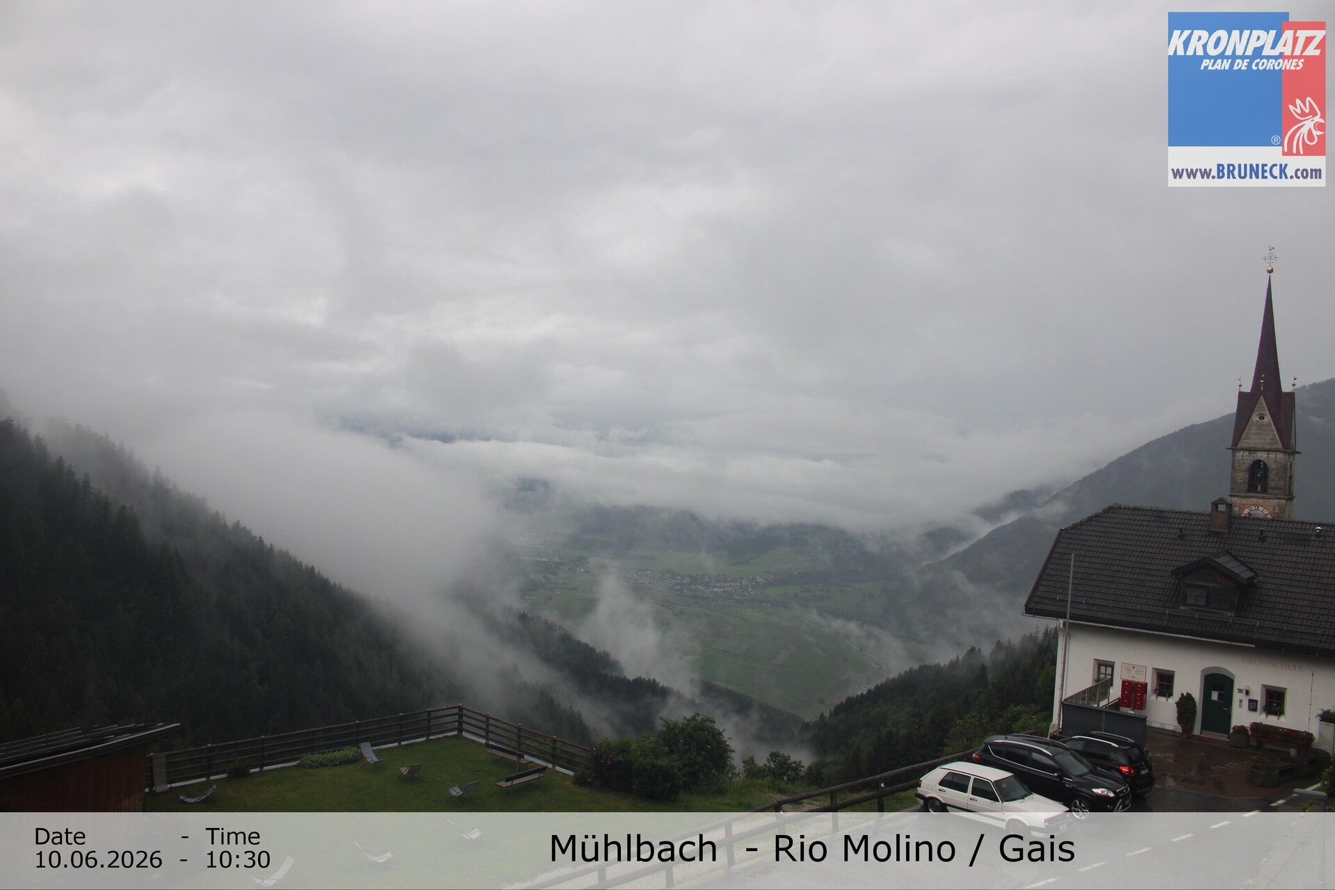 Archiv Foto Webcam Blick auf Gais im Tauferer Ahrntal