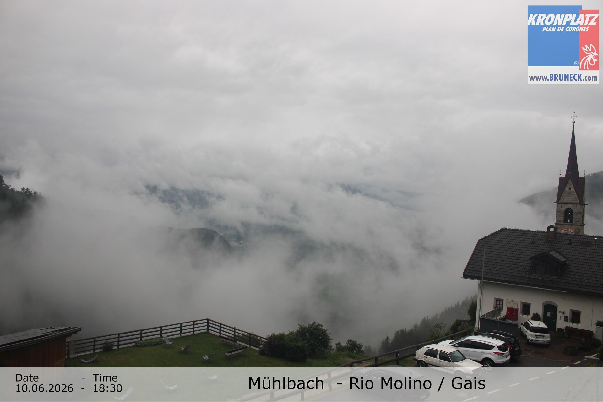 Archiv Foto Webcam Blick auf Gais im Tauferer Ahrntal