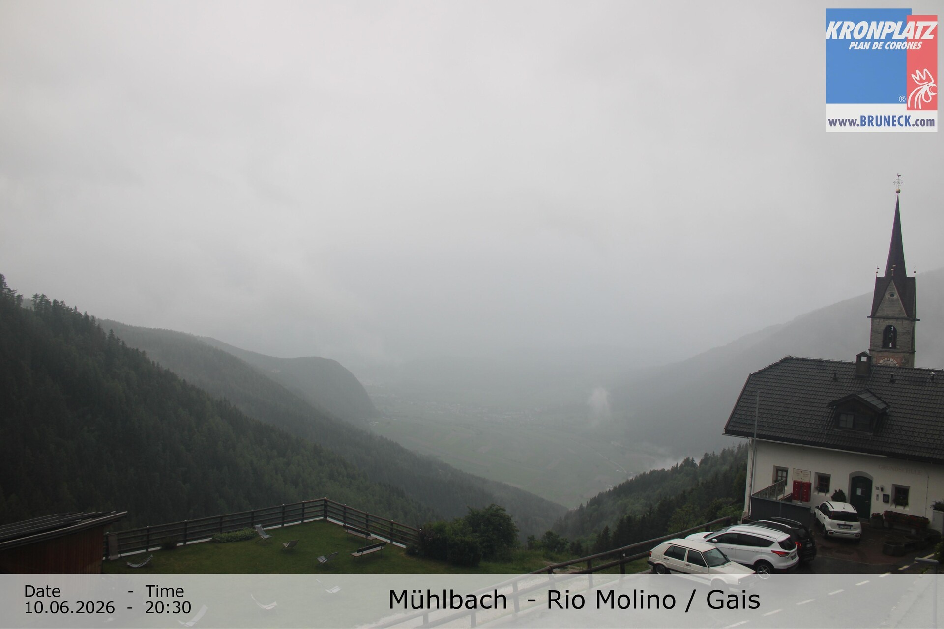 Archiv Foto Webcam Blick auf Gais im Tauferer Ahrntal