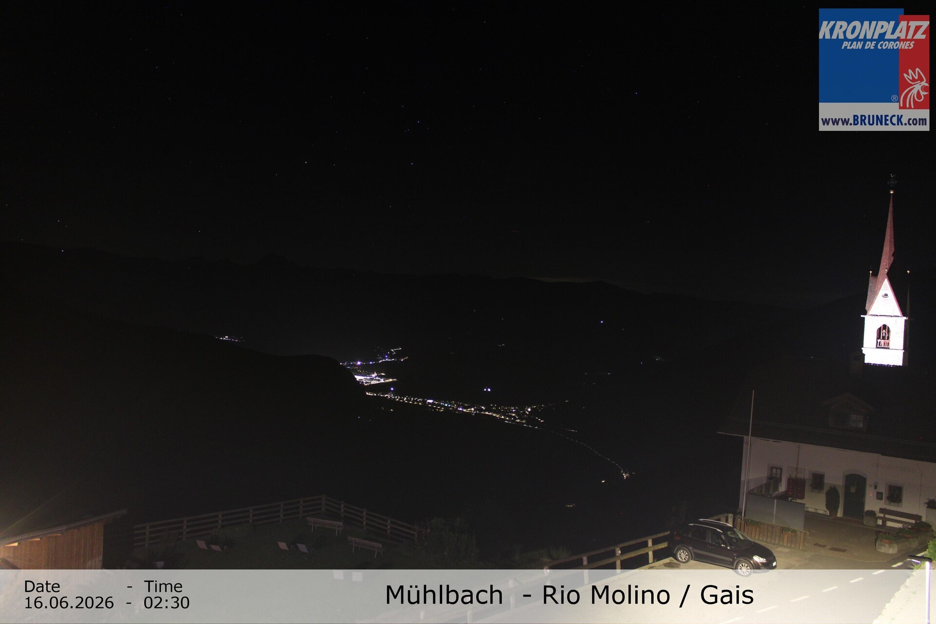 Archiv Foto Webcam Blick auf Gais im Tauferer Ahrntal