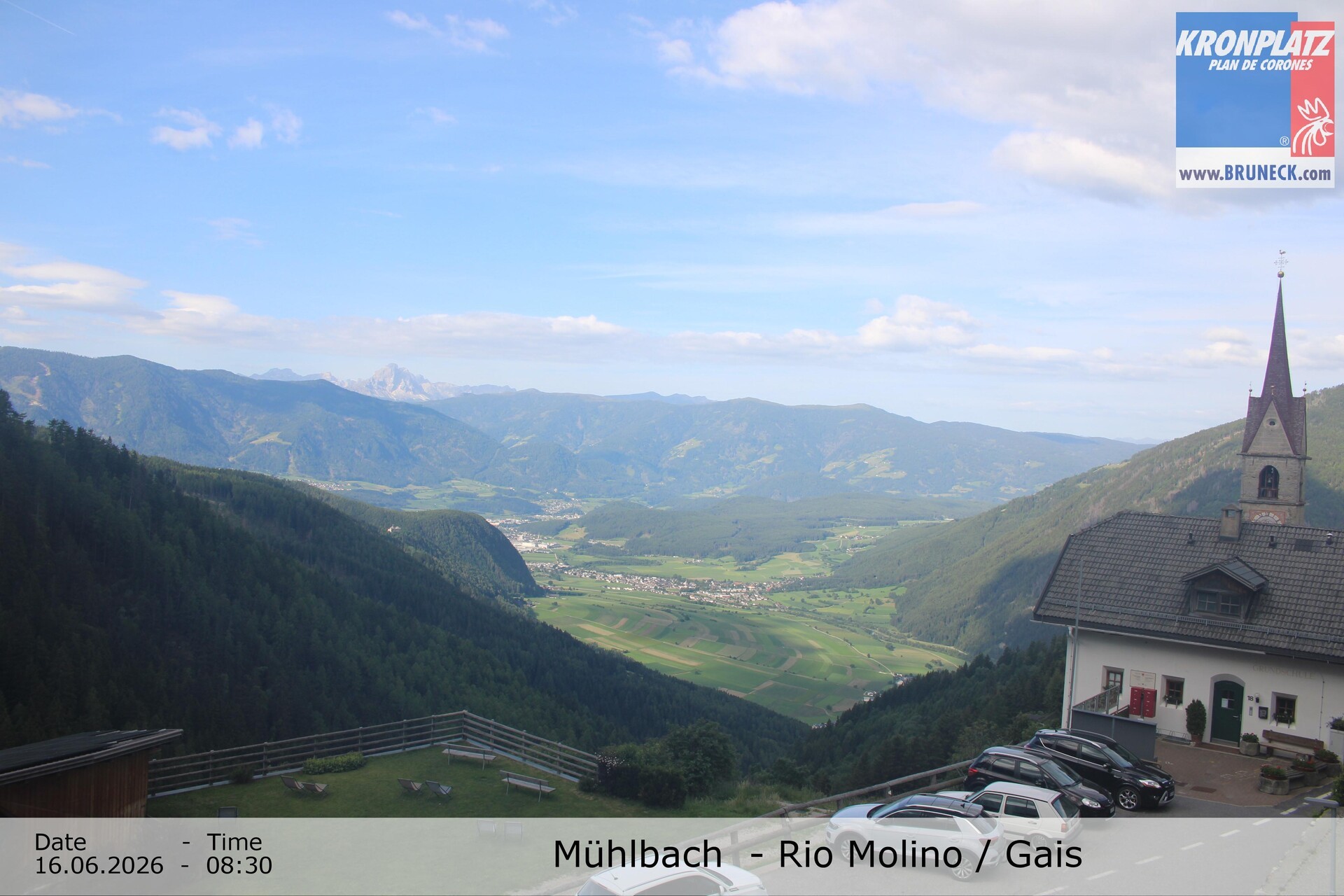 Archiv Foto Webcam Blick auf Gais im Tauferer Ahrntal