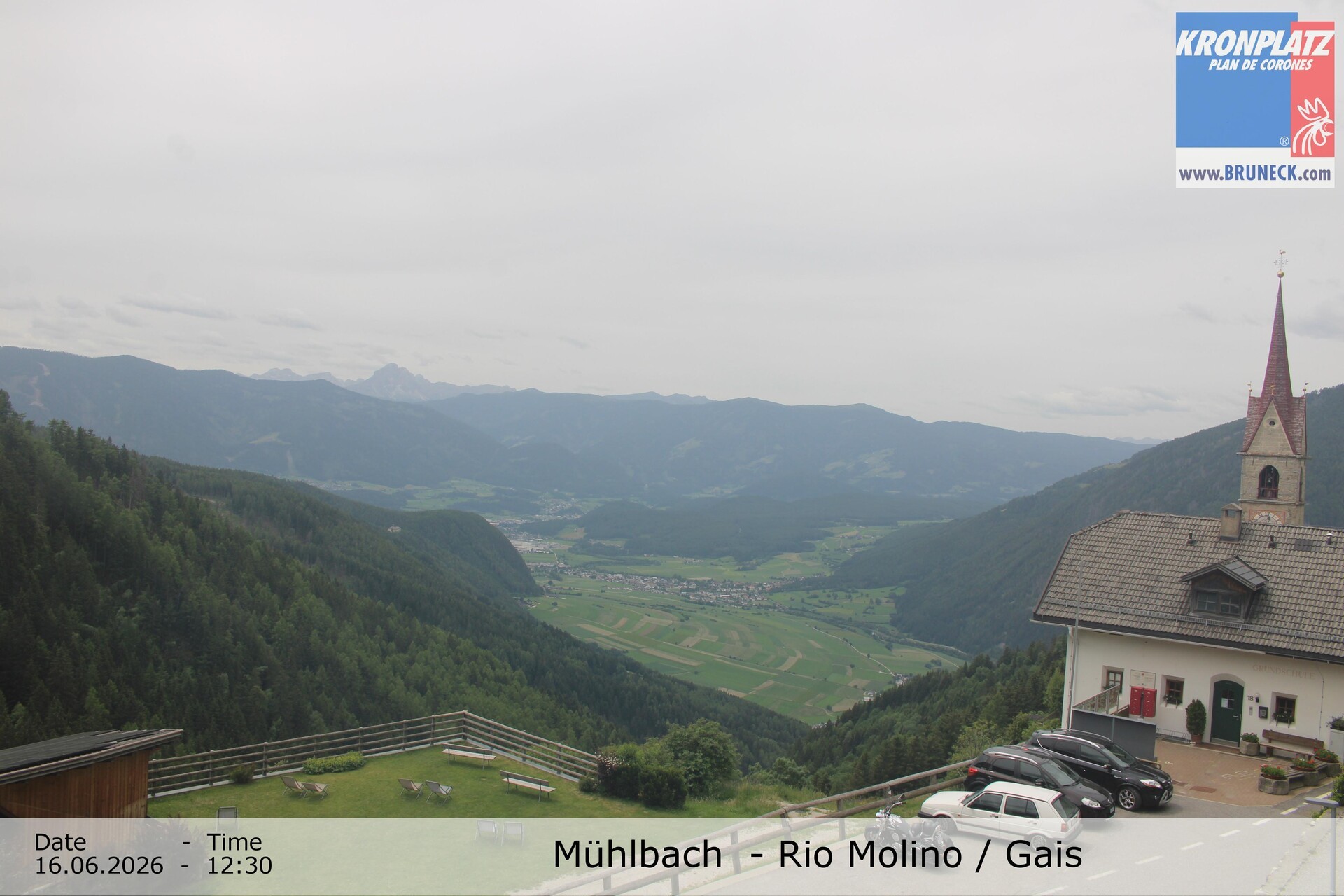 Archiv Foto Webcam Blick auf Gais im Tauferer Ahrntal