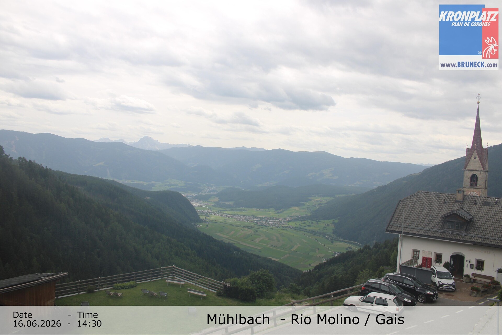 Archiv Foto Webcam Blick auf Gais im Tauferer Ahrntal
