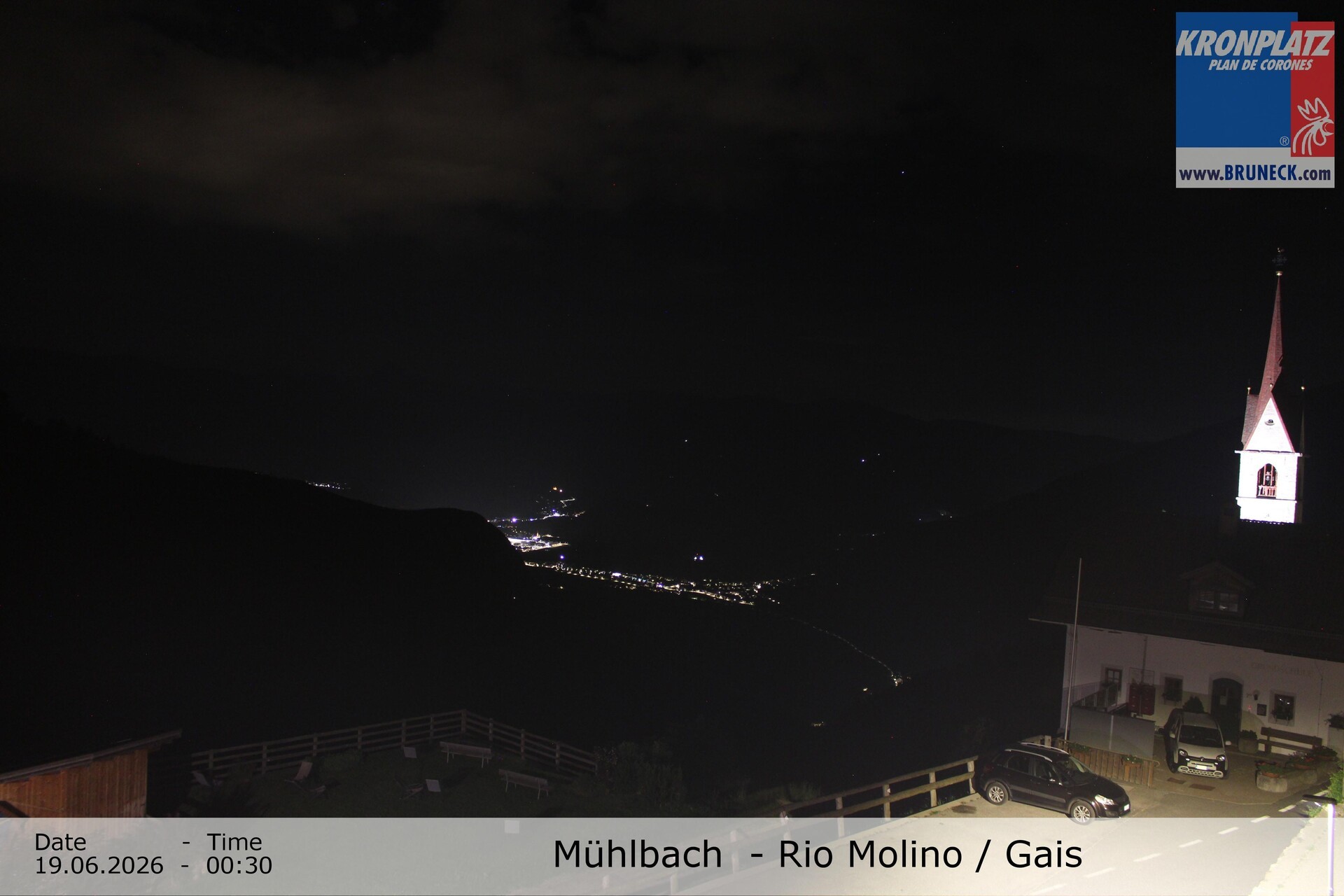 Archiv Foto Webcam Blick auf Gais im Tauferer Ahrntal