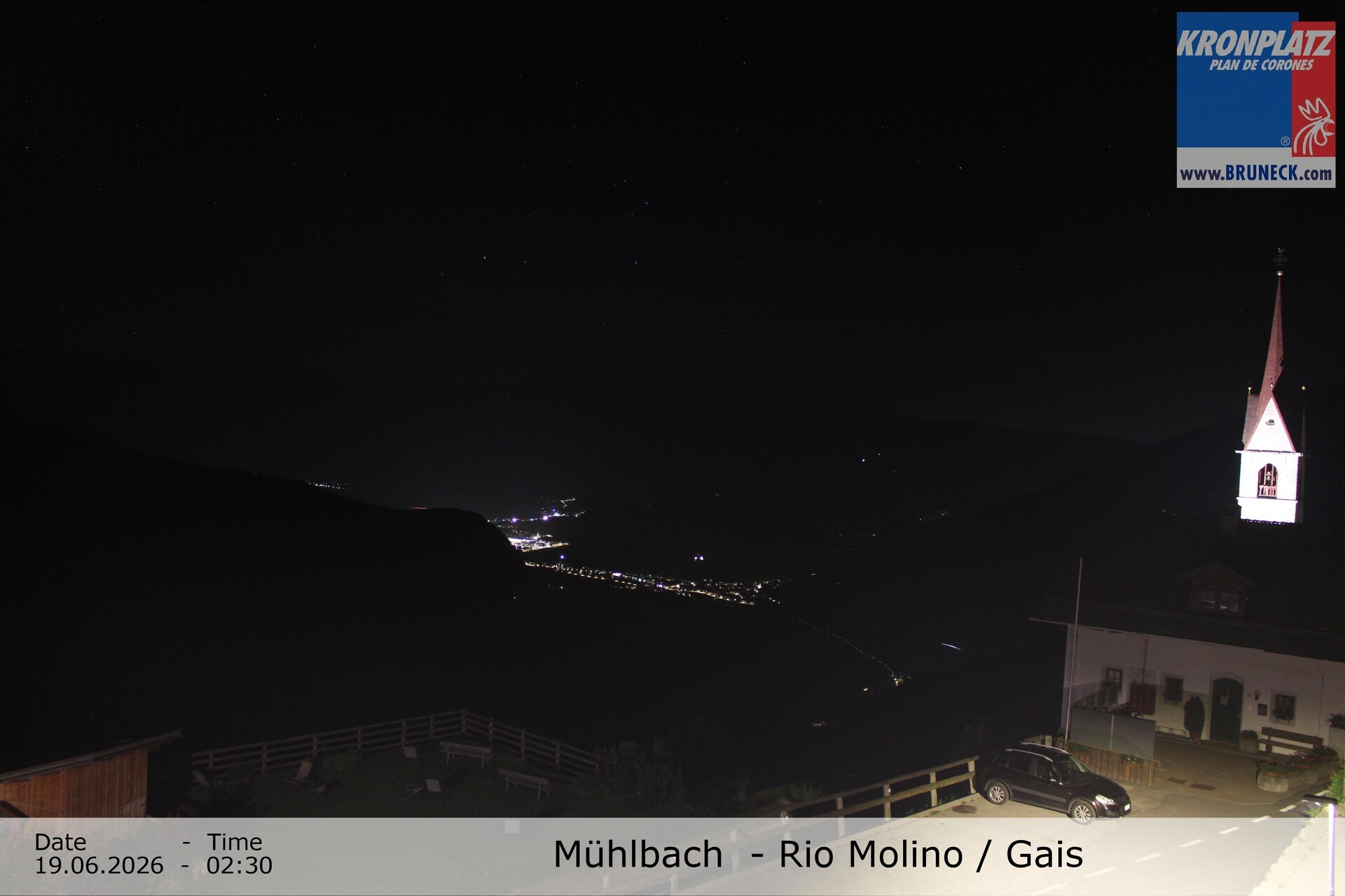 Archiv Foto Webcam Blick auf Gais im Tauferer Ahrntal