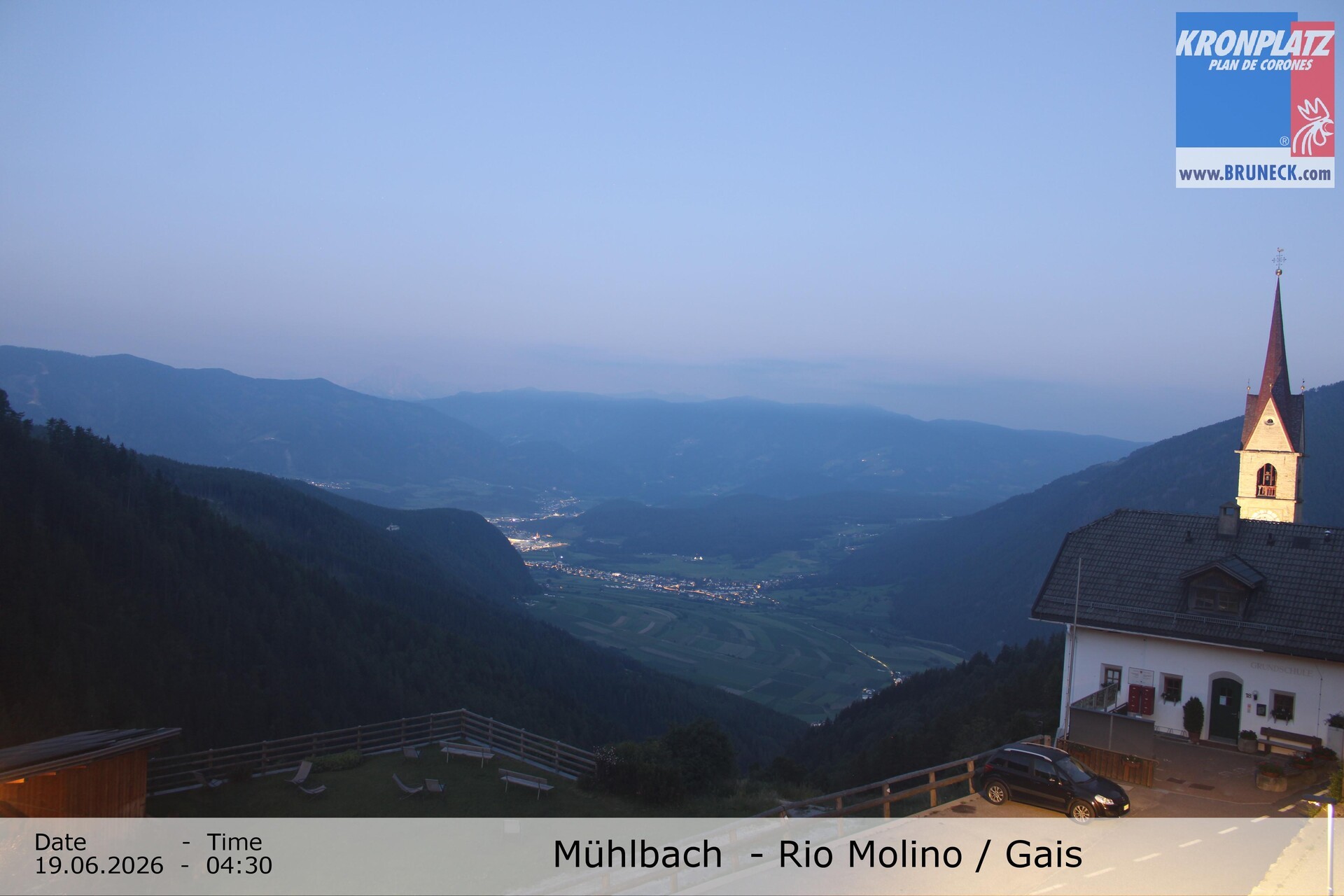 Archiv Foto Webcam Blick auf Gais im Tauferer Ahrntal
