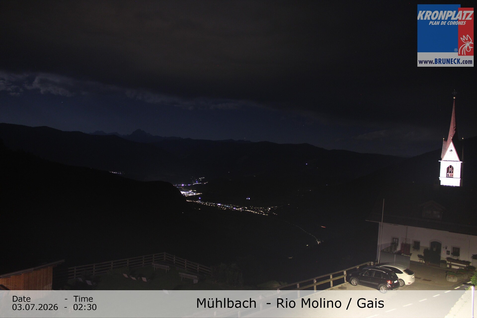 Archiv Foto Webcam Blick auf Gais im Tauferer Ahrntal