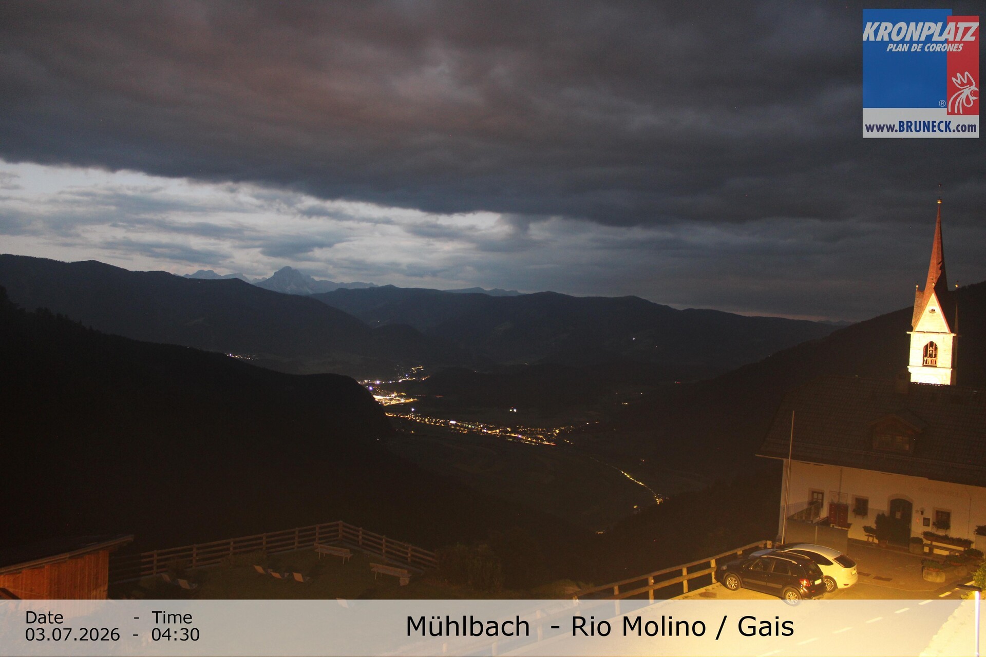 Archiv Foto Webcam Blick auf Gais im Tauferer Ahrntal