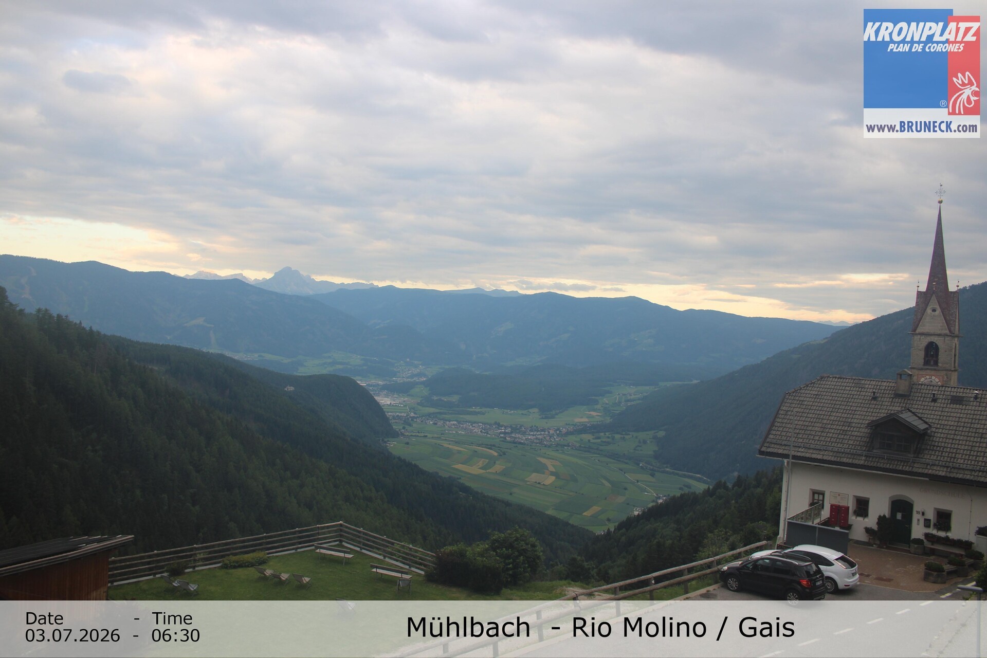 Archiv Foto Webcam Blick auf Gais im Tauferer Ahrntal