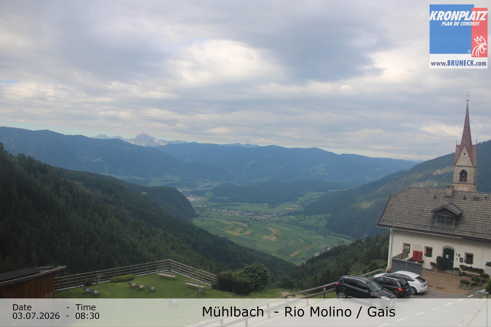 Archiv Foto Webcam Blick auf Gais im Tauferer Ahrntal