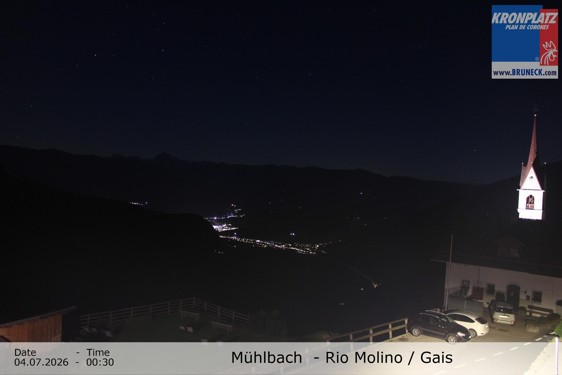 Archived image Webcam Rio Molino – Gais (Tauferer Ahrntal)