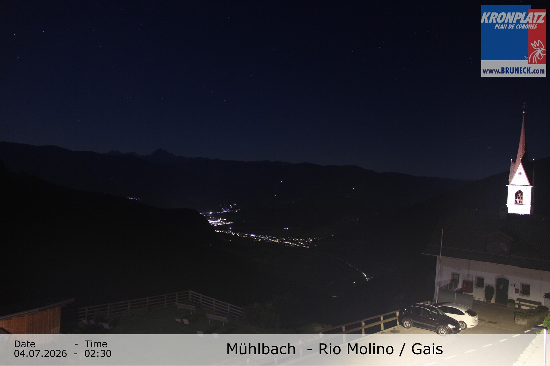 Archived image Webcam Rio Molino – Gais (Tauferer Ahrntal)