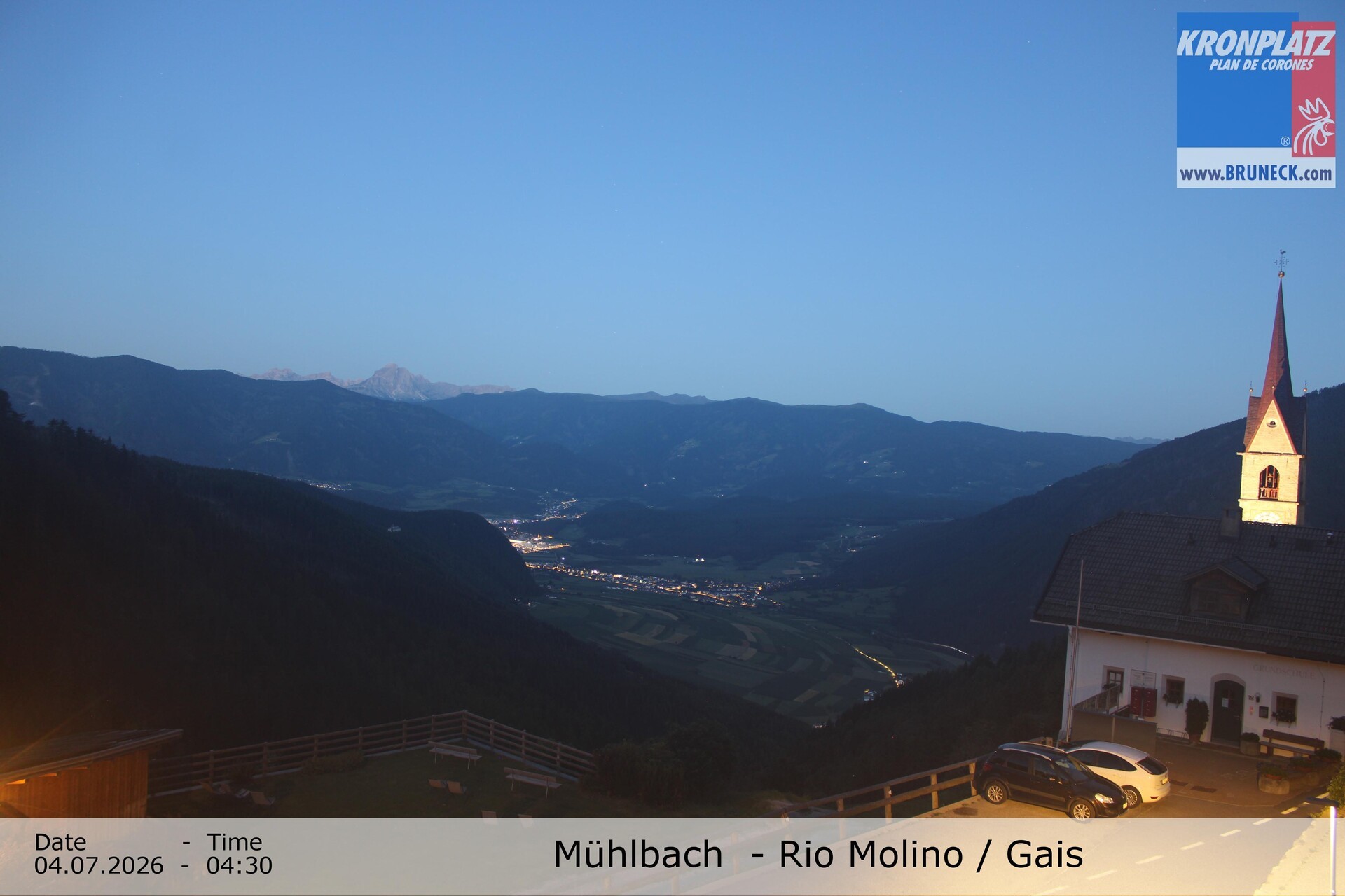 Archived image Webcam Rio Molino – Gais (Tauferer Ahrntal)