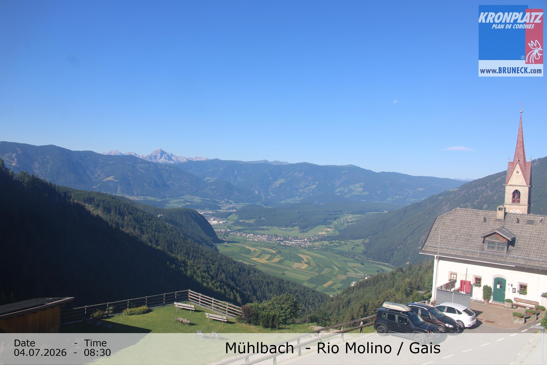 Archived image Webcam Rio Molino – Gais (Tauferer Ahrntal)