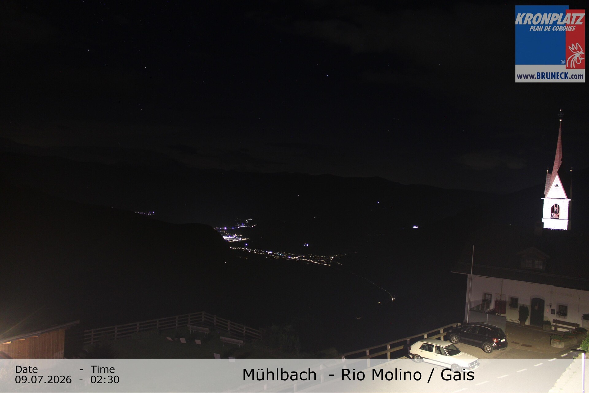 Archiv Foto Webcam Blick auf Gais im Tauferer Ahrntal
