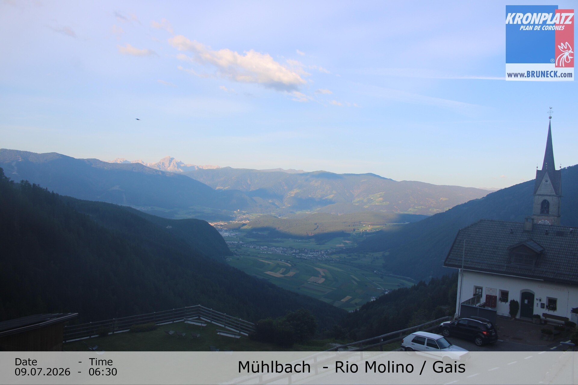 Archiv Foto Webcam Blick auf Gais im Tauferer Ahrntal