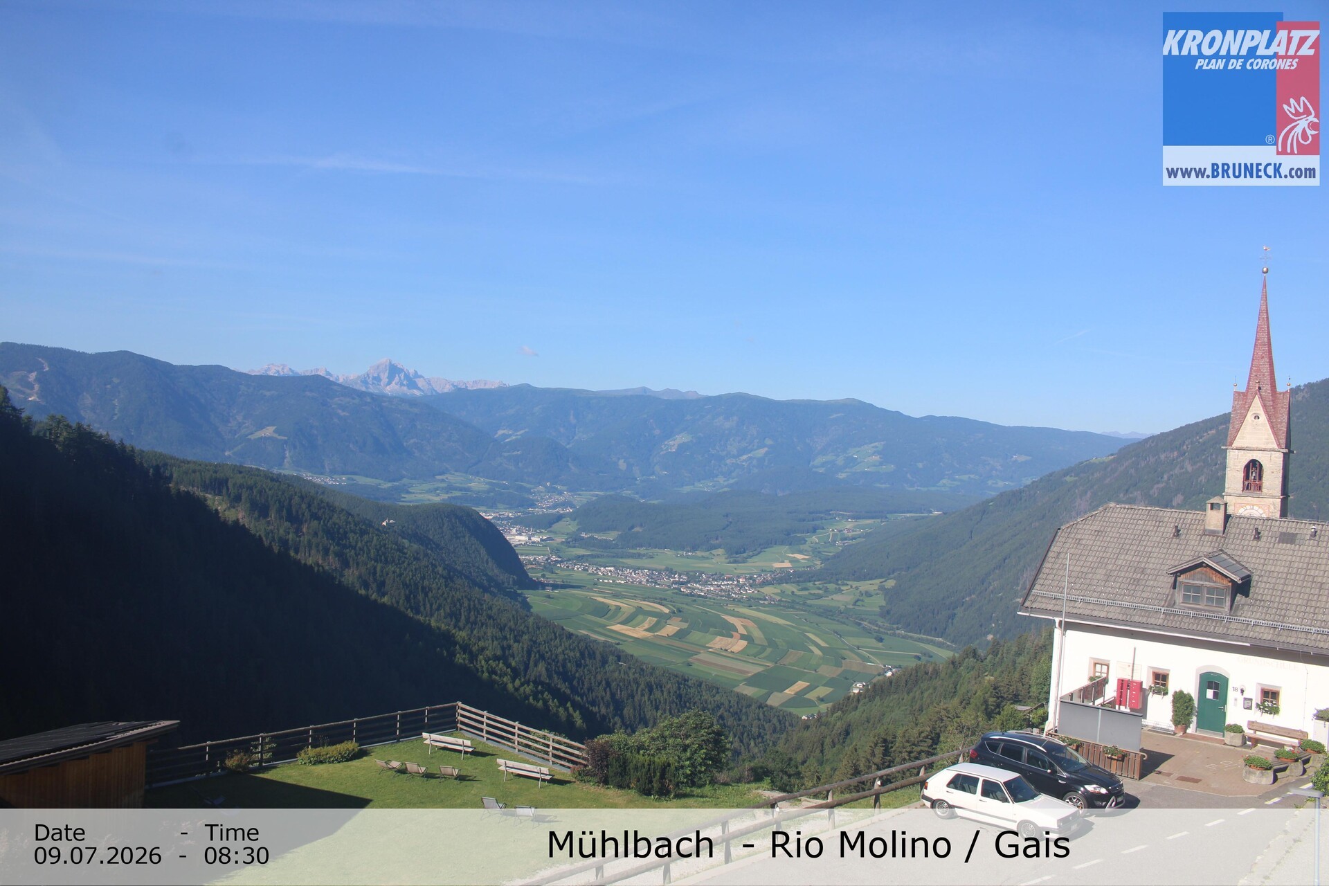 Archiv Foto Webcam Blick auf Gais im Tauferer Ahrntal