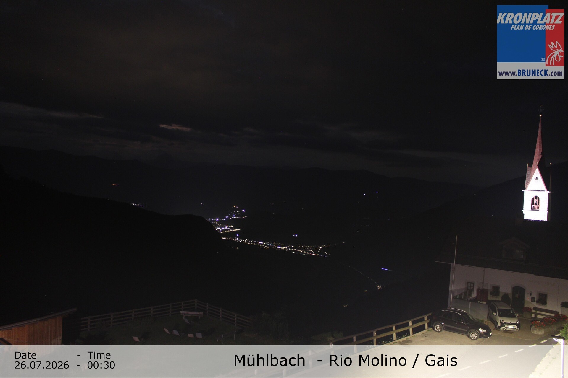 Archiv Foto Webcam Blick auf Gais im Tauferer Ahrntal