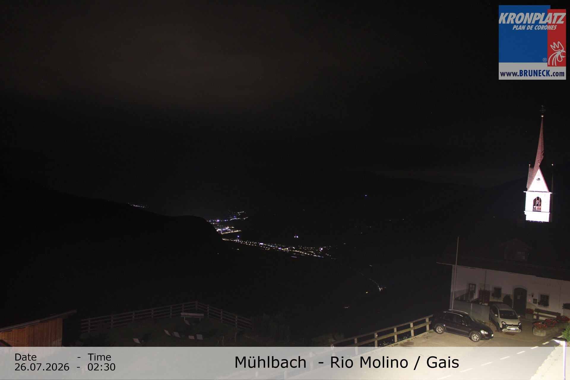 Archiv Foto Webcam Blick auf Gais im Tauferer Ahrntal