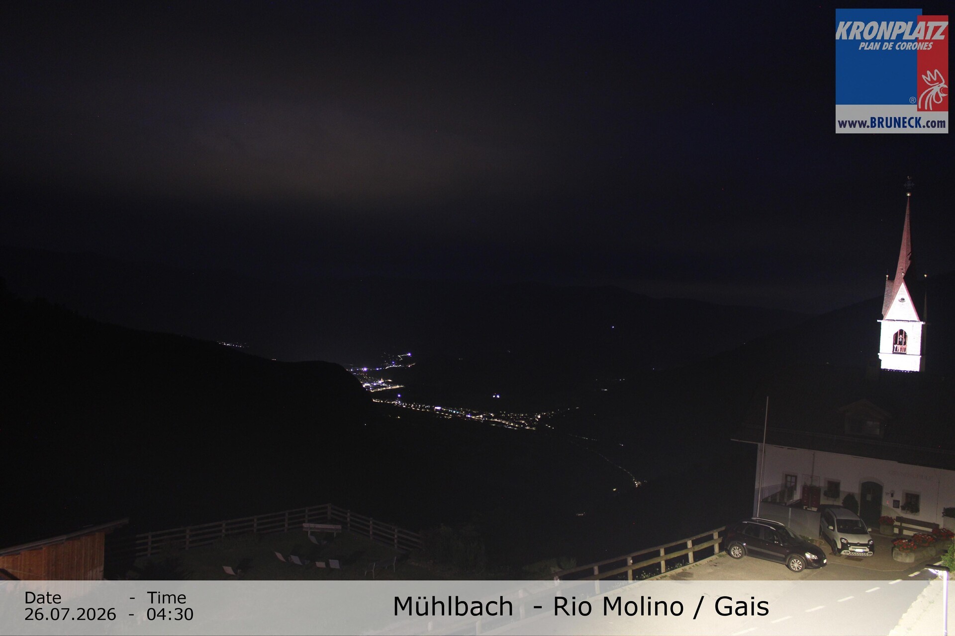 Archiv Foto Webcam Blick auf Gais im Tauferer Ahrntal